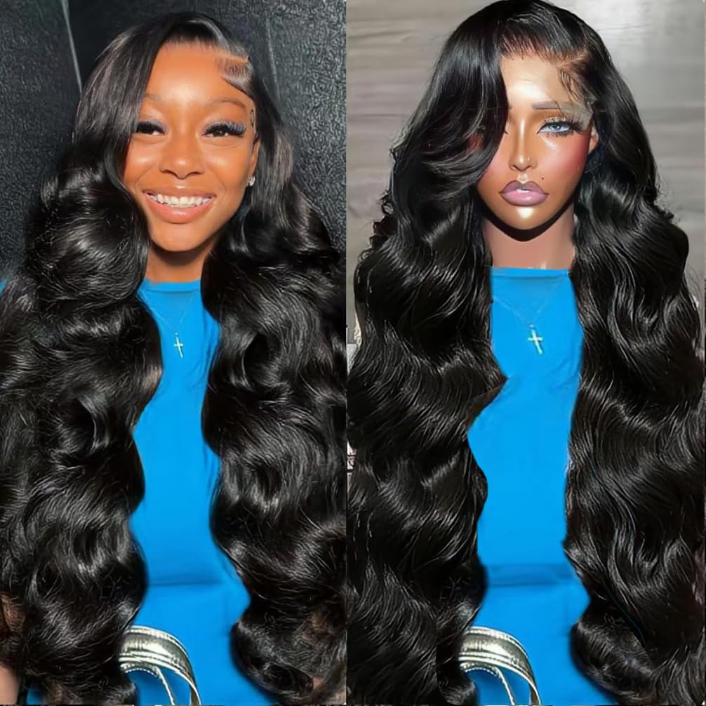 Encharm 13X4 HD Lace Natural Color Body Wave Wig 180% Density Human Hair
