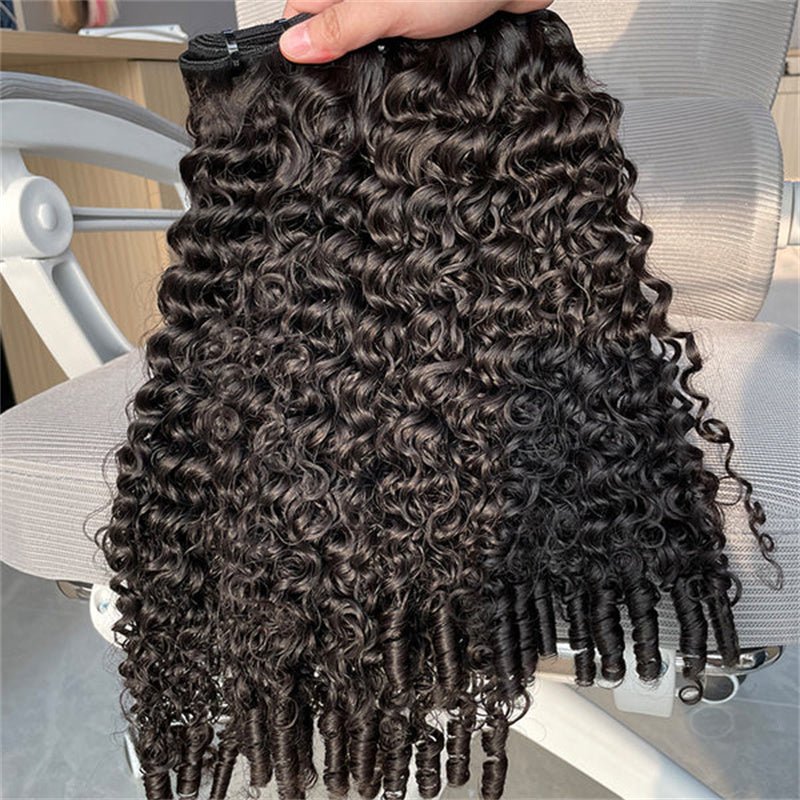 Encharm Burmese Curly Bundles Human Hair Unprocessed Virgin Hair