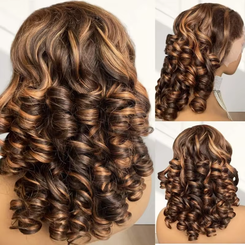 Encharm 13x4 Transparent Lace Go Natural Ease | Breathable Cap Natural Bouncy Egg Curl Super Double Drawn Raw Virgin Vietnamese Human Hair Pre Plucked Wig For Women With Baby Hair