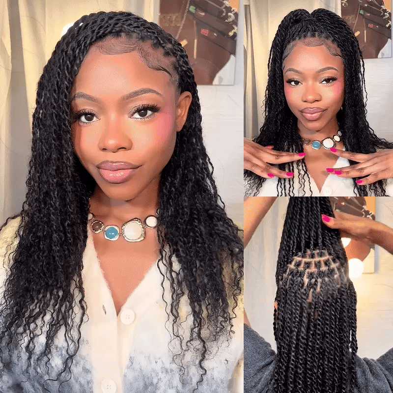Encharm Afro kinky Bulk Hair Extensions For Braiding Dreadlock Human Hair