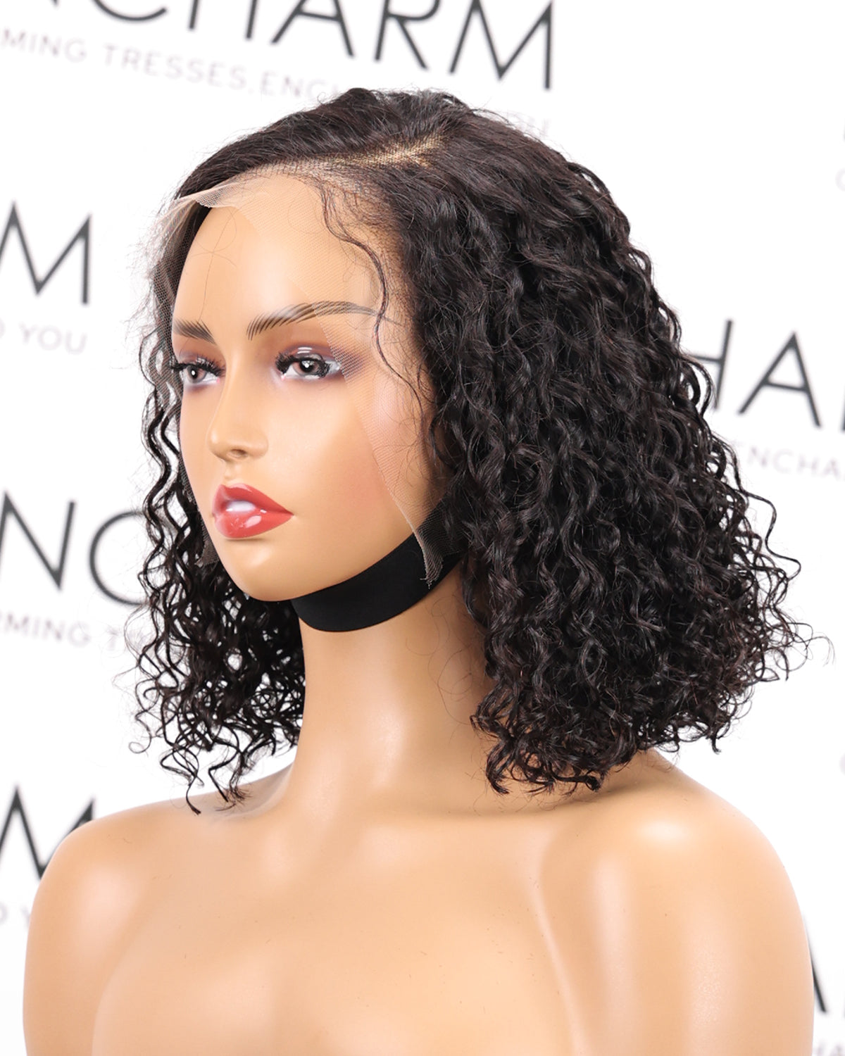 ONLY $79 Trendy Short Cut Deep Curly Minimalist HD 13X4 Lace 100% Human Hair